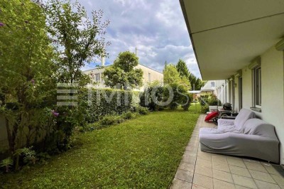 Stilvolle Gartenwohnung mit viel Licht und moderner Küche!