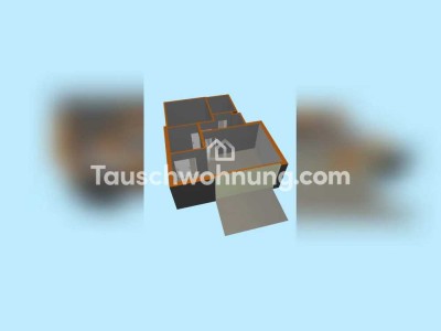 Tauschwohnung: 2 Zimmer Wohnung mit großen Wohnzimmer + eingezäuntem Garten
