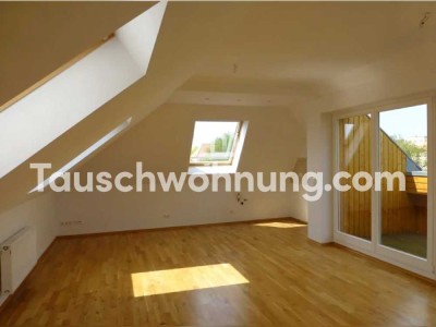 Tauschwohnung: Gemütliche 2-Zimmer-Dachgeschosswohnung mit Loggia