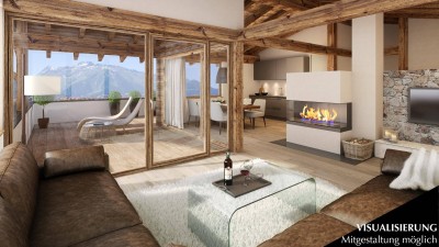 ZWEITWOHNSITZ - ATTRAKTIVE WOHNUNGEN IM CHALET - EXKLUSIVES BAUPROJEKT MIT TRAUMHAFTEM BERGPANORAMA - ABSOLUTES WOHLFÜHLAMBIENTE ZUM RELAXEN