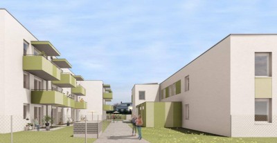 Top2/08-Erstbezug-2Zimmer-1.OG-Balkon-2PKW-Einstellplätze-Miete mit Kaufoption