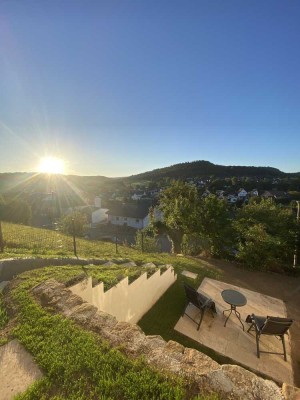 Idyllisch gelegene 3-Zimmer Terassenwohnung mit Fernsicht in Oberstenfeld