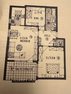 Geschmackvolle 2,5-Zimmer-Dachgeschosswohnung mit EBK und Garage in Bad Friedrichshall