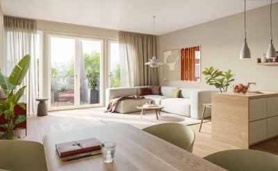 4 Zimmer, großer Balkon und viel Sonne