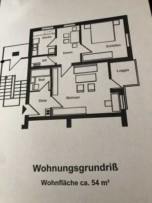 Günstige 2-Raum-Wohnung mit Balkon in Oerlinghausen