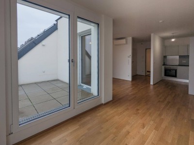 Trendige 3-Zimmer-Dachgeschosswohnung mit Abstellraum und exklusiver Privatterrasse – top Lage nahe Bahnhof Floridsdorf!