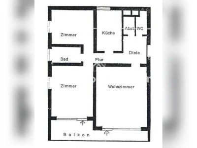 Tauschwohnung: Schön geschnittene 3 Raum + Küche + GästWC Familienwohnung