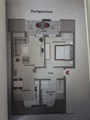 Gräfrath/Zentral - moderne 2-Zimmer-Dachgeschosswohnung mit Sonnenbalkon und traumhaftem Fernblick