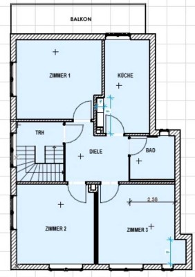 Neu sanierte 3-Raum-Wohnung im Herzen von Arheilgen