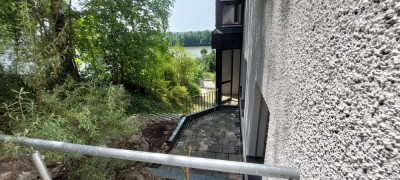 2-Zimmer-Wohnung in Regensburg mit kleiner Terrasse und Blick auf die Donau