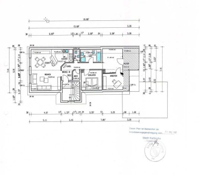 4-Zimmer-Dachgeschosswohnung mit Balkon und Einbauküche in Karlsruhe