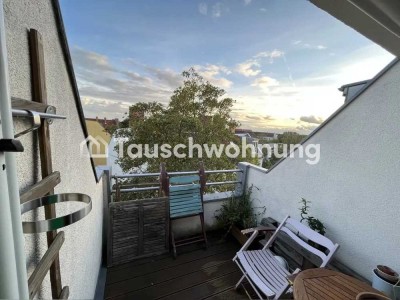 Tauschwohnung: Helle 2,5-Zi-DG-Whng. gg. größere nah Plänterwald/Trept Park