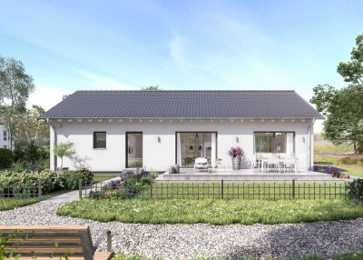 Bungalow mit maximaler Zimmernutzung - Grundstück vorhanden