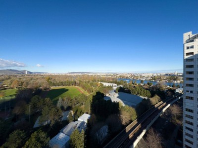 Wohnen über den Dächern Wiens (16. Stock) mit Blick auf die Donau (barrierefrei) &amp; nahe UNO City | VIDEO in Beschreibung