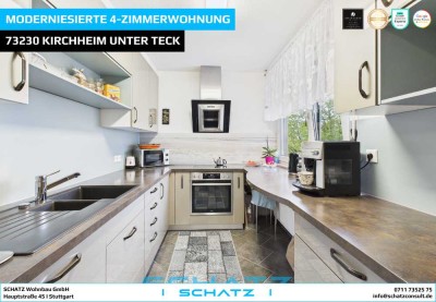 Modernisierte 4-Zi-Wohnung mit Balkon und Aufzug in Kirchheim unter Teck