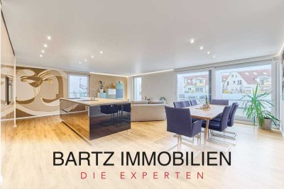Hochwertiges Wohnerlebnis auf zwei Ebenen: traumhafte 5-Zimmer Maisonette mit großer Terrasse