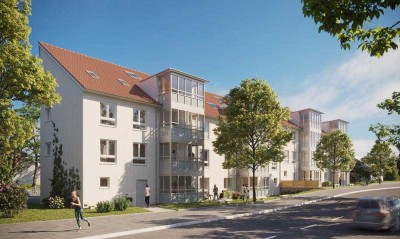 Erstbezug mit Balkon und EBK: Geschmackvolle 3-Zimmer-Wohnung mit geh. Innenausstattung