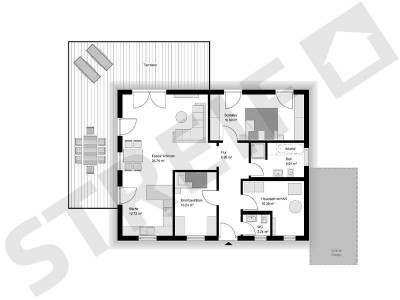 Stilvoller Bungalow mit hoher Energieeffizienz