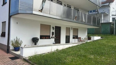 Attraktive 2-Zimmer-Souterrain-Wohnung mit Einbauküche in Aglasterhausen