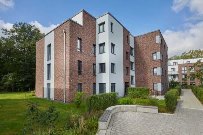 Hochwertig ausgestattete 2-Zimmer-Wohnung mit Fußbodenheizung, Aufzug und Blick ins Grüne