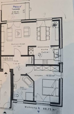 Geschmackvolle, neuwertige 2-Raum-Wohnung mit gehobener Innenausstattung mit EBK in Bielefeld