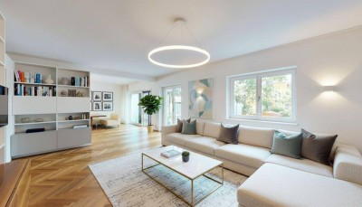 Großzügige Villa mit herrlichem Garten, Pool und Platz für Autos