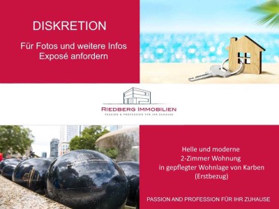 Helle und moderne 2-Zimmer Wohnung in gepflegter Wohnlage von Karben (Erstbezug)