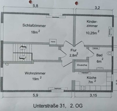 Sanierte 3-Zimmer-DG-Wohnung in Essen