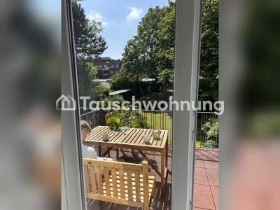 Tauschwohnung: Biete 1 Zimmer Wohnung mit großer Terrasse