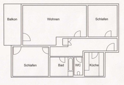 Wohnen im Grünen           3-Zimmer-DG-Wohnung in Rielingshausen