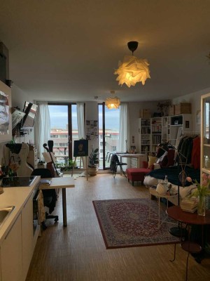 Untermiete: Stilvolle 1-Zimmer-Loft-Wohnung mit Balkon und EBK in Münster