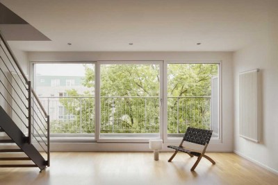 Penthouse-Maisonette mit Dachterrasse, Balkon & Aufzug - nahe Eppendorfer Weg