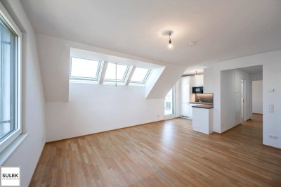 Großzügige 3-Zimmer-Dachgeschosswohnung mit Balkon &amp; Terrasse – Südwest-Ausrichtung - Nähe Kagran / Donauzentrum