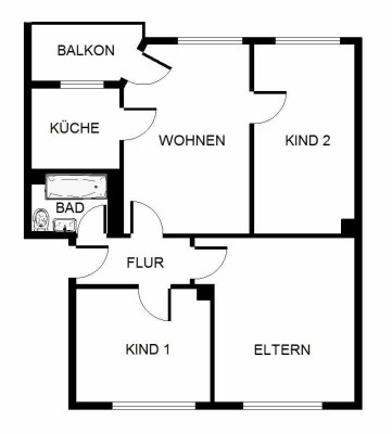 3-Zimmer-Wohnung in Gelsenkirchen Hassel