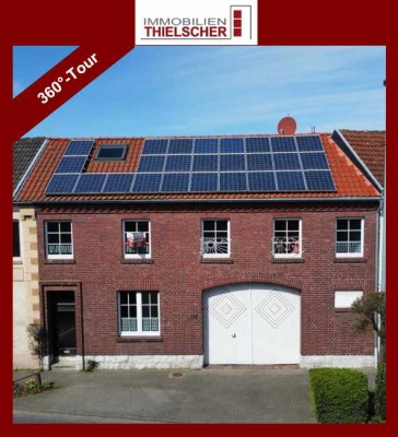 Außergewöhnliches Reihenmittelhaus, fortlaufend modernisiert, mit PV, Nebengebäuden und Stellfläche