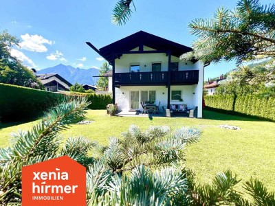 Hier beginnt Zuhause- uneinsehbar, wie in einem kleinen Park