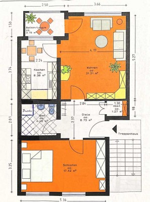 Schöne 2-Zimmer-Wohnung mit Loggia, EBK und TG-Stellplatz in Kempen