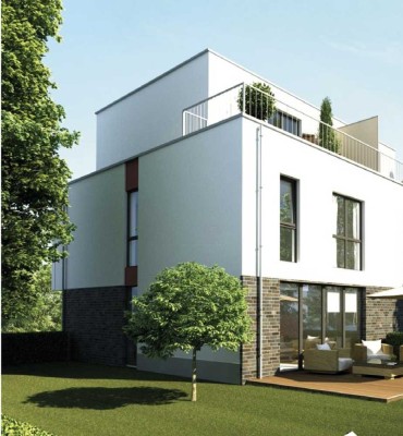 Moderne Doppelhaushälfte mit Südgarten & Dachterrasse in Bonn-Plittersdorf