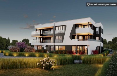 Nur noch 2 Wohnungen verfügbar – 3 Zimmer-Wohnung mit Terrasse und schönem Garten