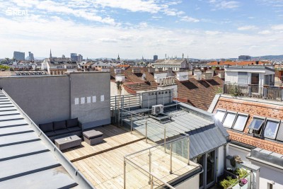 Schicke Maisonette mit 53 m² Dachgarten-Oase