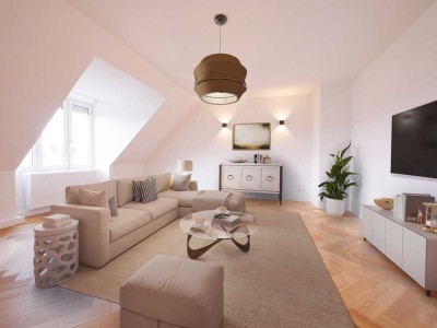 ALTBAU Sonnige DG-Wohnung mit zwei Bädern und Südausrichtung in perfekter Lage