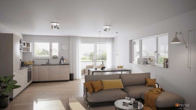 Neubau | Wohnungen 3 Zi. + Loggia - exklusiv Effizienzhaus 40+