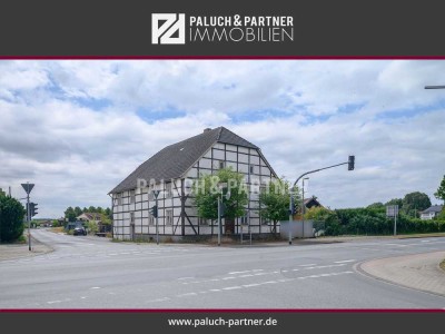 Denkmalgeschütztes Fachwerk-Ensemble mit großem Grundstück in Erwitte-Schmerlecke