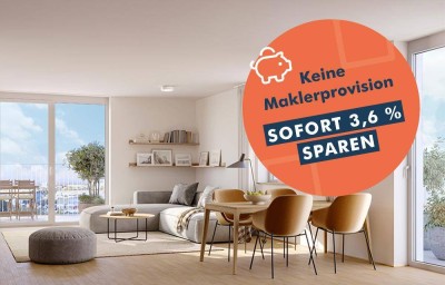 Romantische „Turm-Wohnung“, vier Zimmern und zwei Balkonen mit 22 m² &amp; Balkon-Kraftwerk