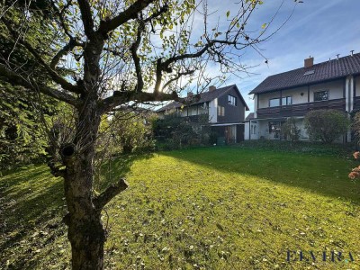 ELVIRA - Oberschleißheim, großzügige Doppelhaushälfte mit Gartenidylle und viel Potenzial