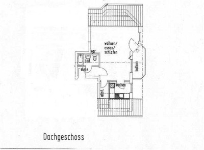 1-Zimmer Dachgeschosswohnung mit Spitzboden in Bornheim - Hersel