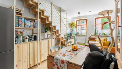 Maisonette-Eigentumswohnung mit Garten in zentraler Lage von Leipzig-Neustadt/Neuschönefeld
