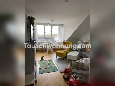 Tauschwohnung: Lichtdurchflutete 3-Zimmer-Dachgeschosswohnung