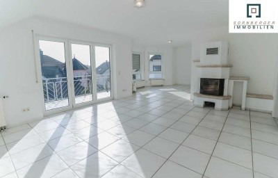 Großzügig geschnittene und helle Maisonetten-Wohnung mit traumhaften Weitblick