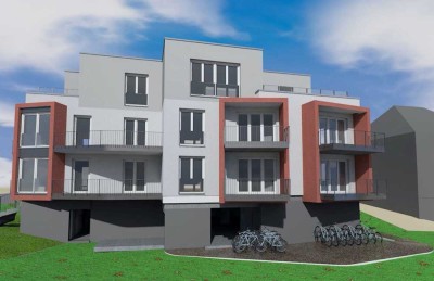 Neubau Erstbezug: Elegante 4-Zimmer Wohnung mit 2 Balkonen in Schwand / Eigenes Heim